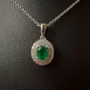 Collier émeraude et brillants
