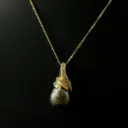 Pendentif perle de Tahiti & diamants
