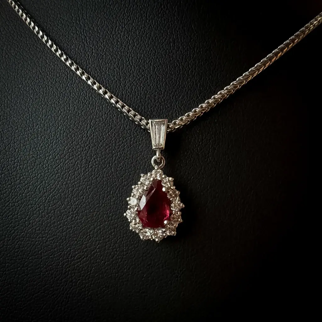 Pendentif Rubis et brillants