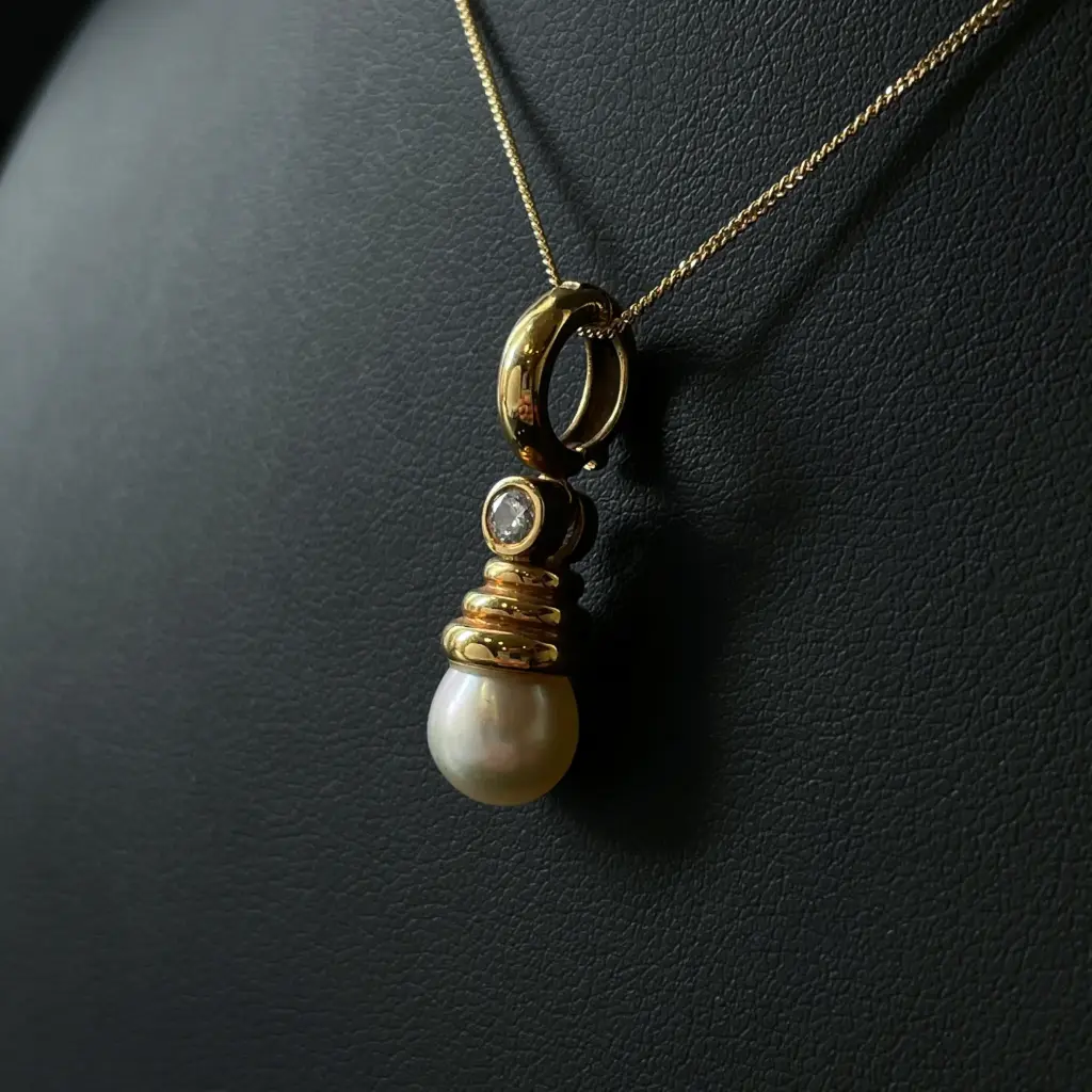 Pendentif Perle & Diamant