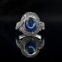 Bague saphir et diamants