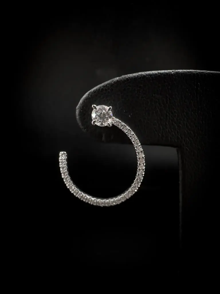 Boucles d'oreilles diamants