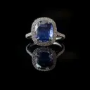 Bague saphir et diamants