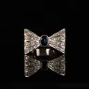 Bague saphir et brillants