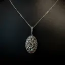 Pendentif diamants roses