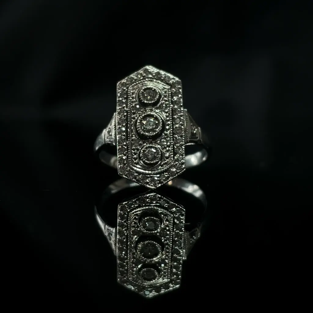 Bague Art-déco Diamants