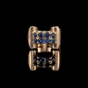 Bague Tank Saphirs