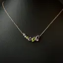 Collier améthystes, péridots et diamants
