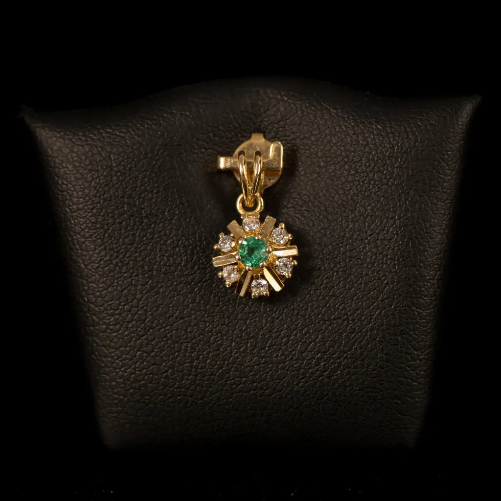 Pendentif Emeraude & Diamants