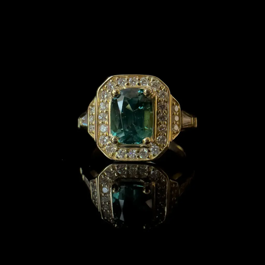 Bague Tourmaline & Diamants
