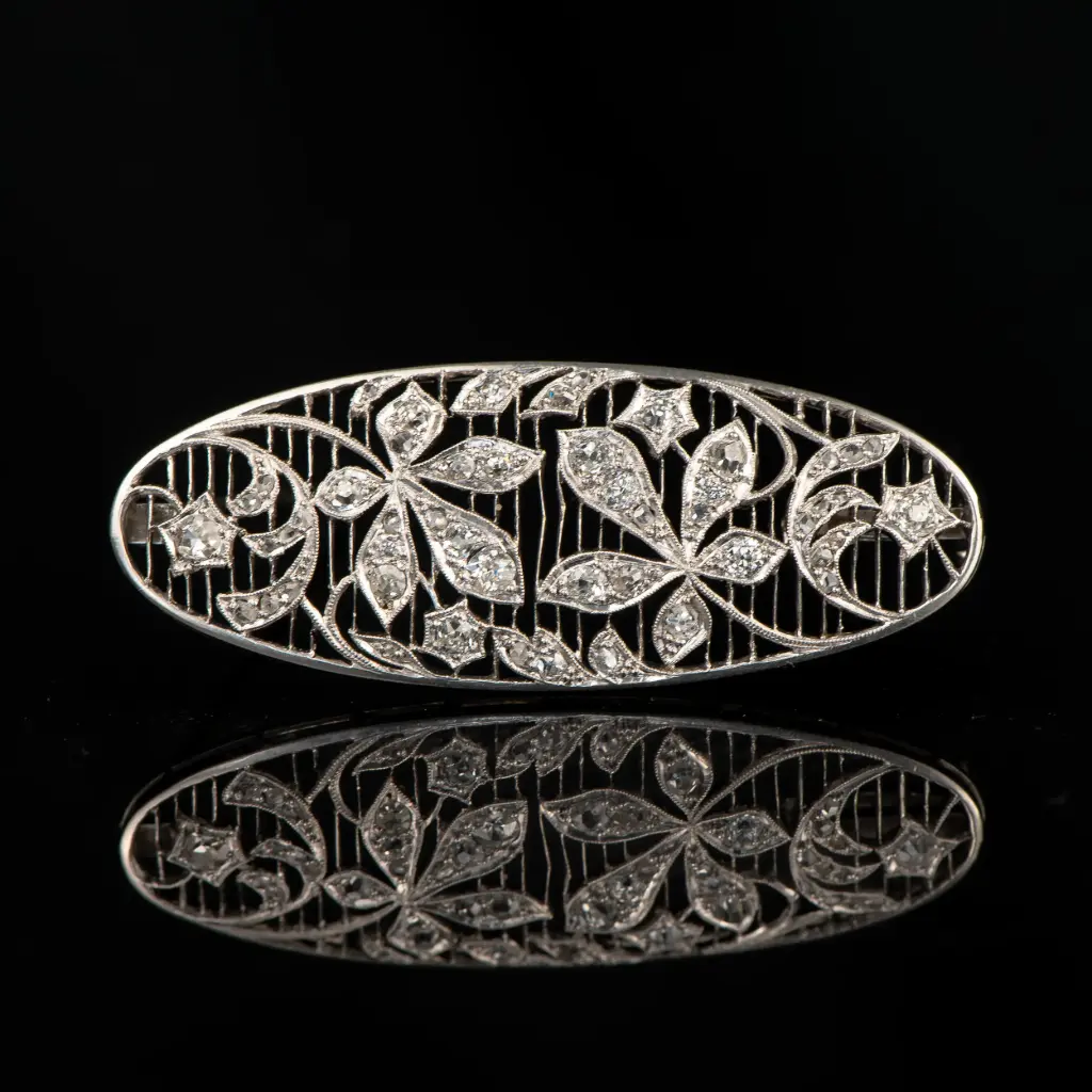 Broche diamants