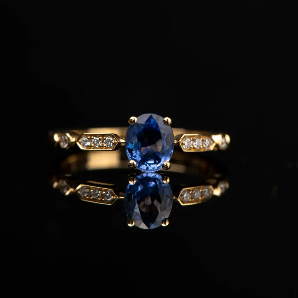 Bague Saphir & Diamants
