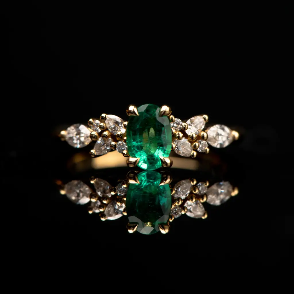 Bague Emeraude & Diamants