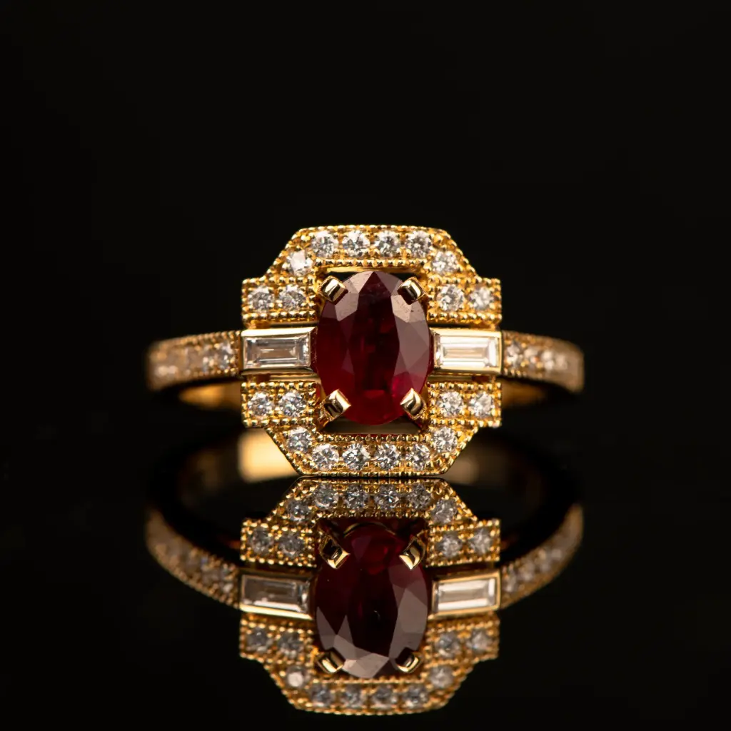Bague Rubis & Diamants