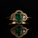 Bague Emeraude & Diamants