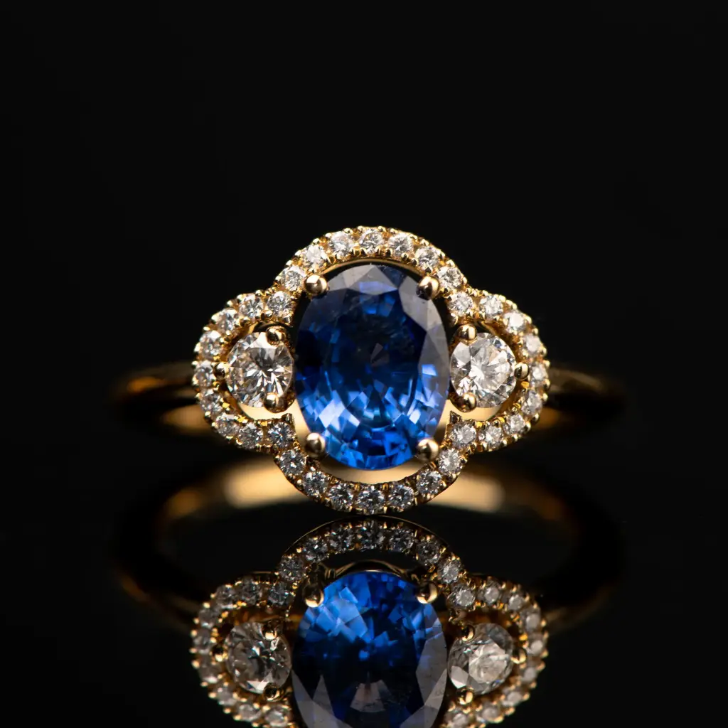 Bague Saphir & Diamants