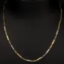 Chaine montre gousset or bicolore