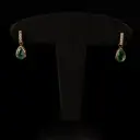 Boucles d'oreilles émeraudes et brillants