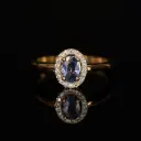 Bague saphir et brillants
