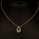 Collier émeraude et brillants
