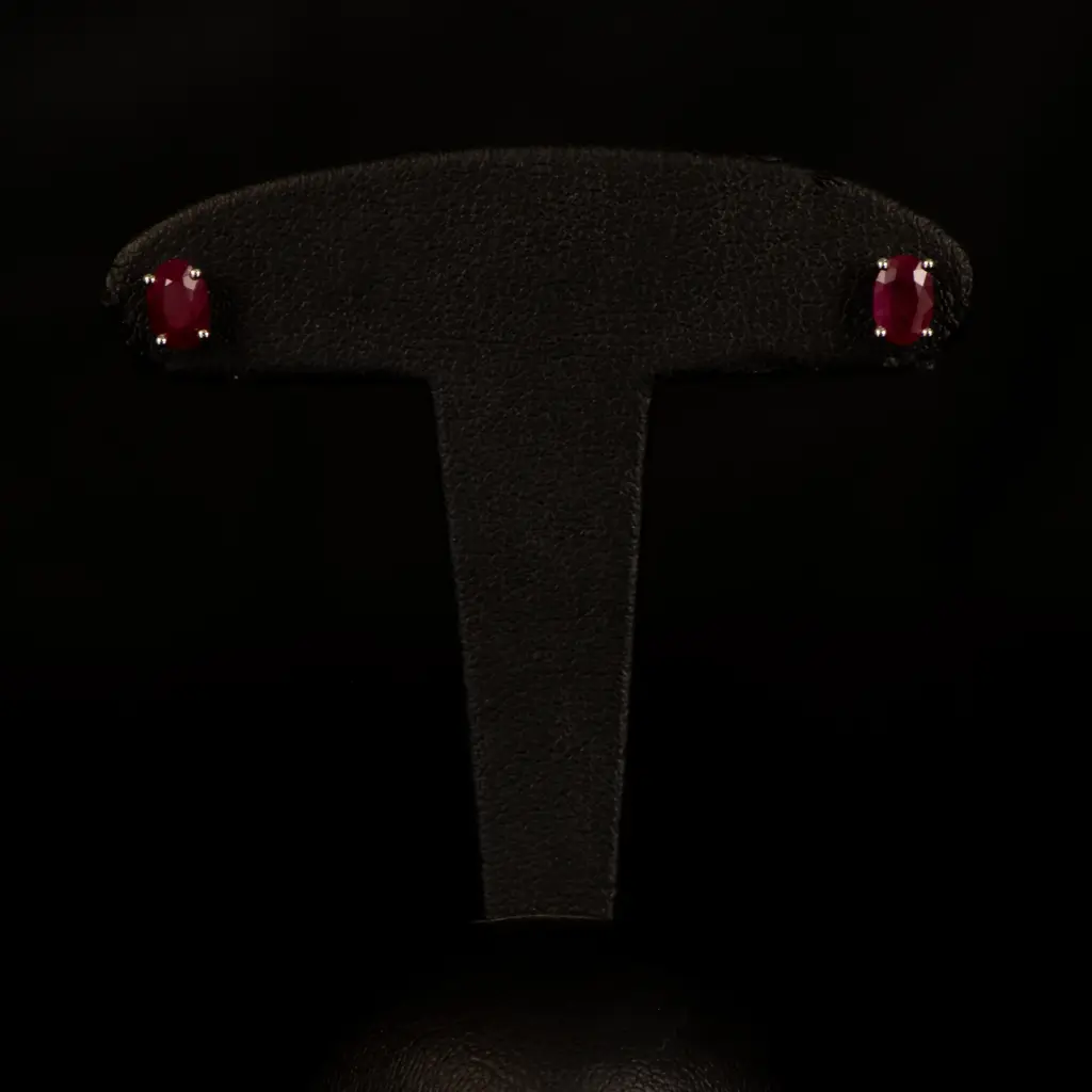 Boucles d'oreilles rubis