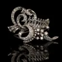 Broche en platine et diamants