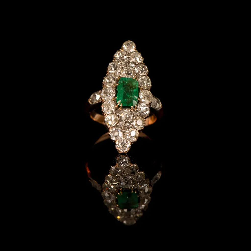 Bague Emeraude & Diamants