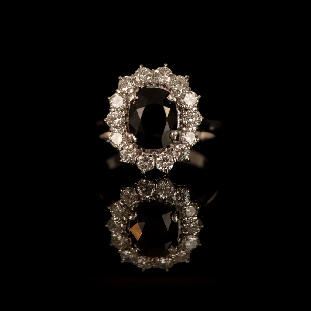 Bague Saphir & diamants