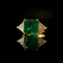 Bague émeraude et diamants