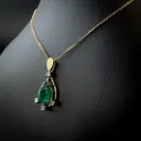 Pendentif émeraude et diamants