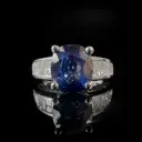 Bague saphir et diamants