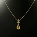Pendentif citrine et diamant ancienne taille