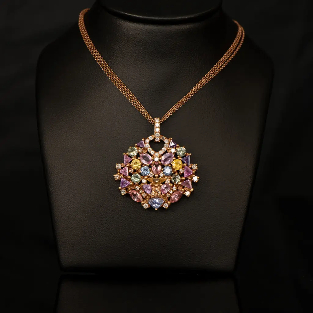 Collier Saphirs et diamants