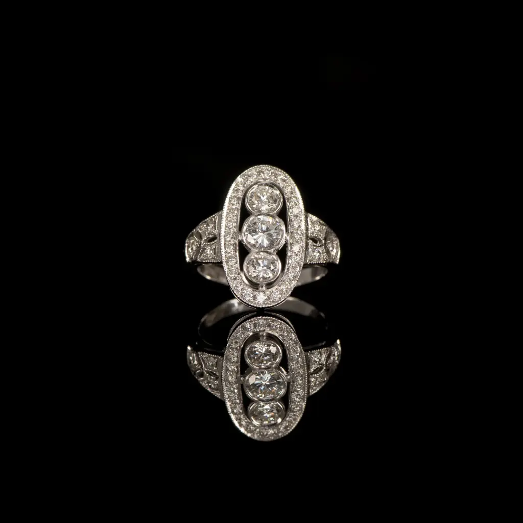 Bague Art-Déco Diamants
