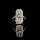 Bague Art-déco diamants