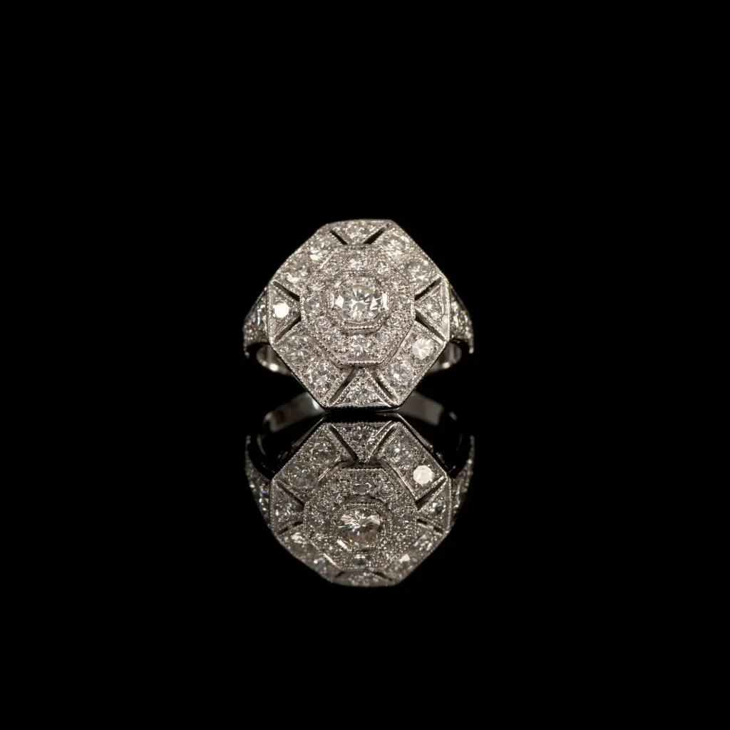 Bague Art-Déco Diamants