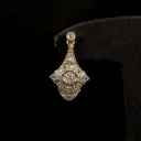 Boucles d'oreilles diamants Art Deco