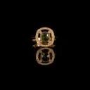 Bague saphir vert et diamants
