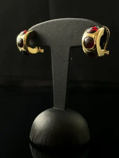 [pb10617] Boucles d'oreilles Grenats