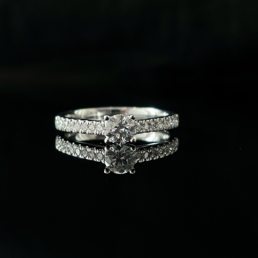 [SA15GHW] Bague Solitaire Diamants