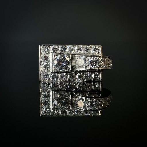 [PB11070] Bague Tank Diamants