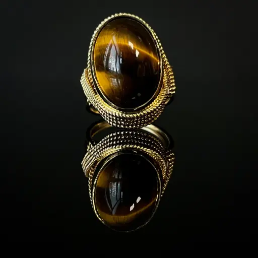 [PB11498] Bague Oeil de tigre