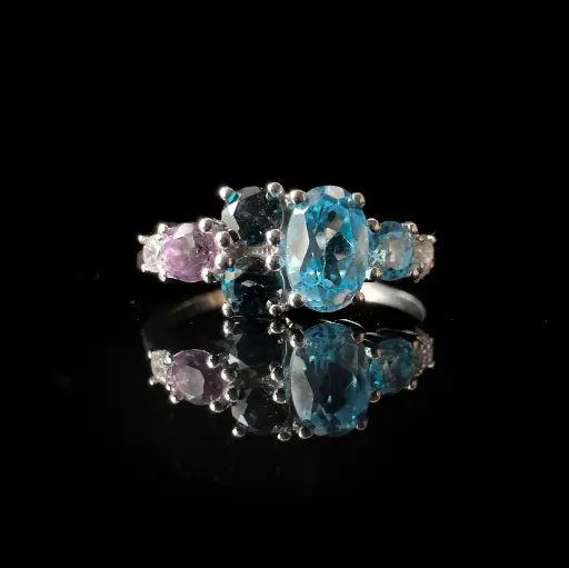 [SAKC06GHW] Bague Topaze & Amethyste