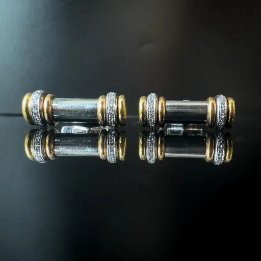 [PB11520] Boutons de manchette Diamants