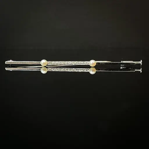 [PB11583] Broche Diamants & perles