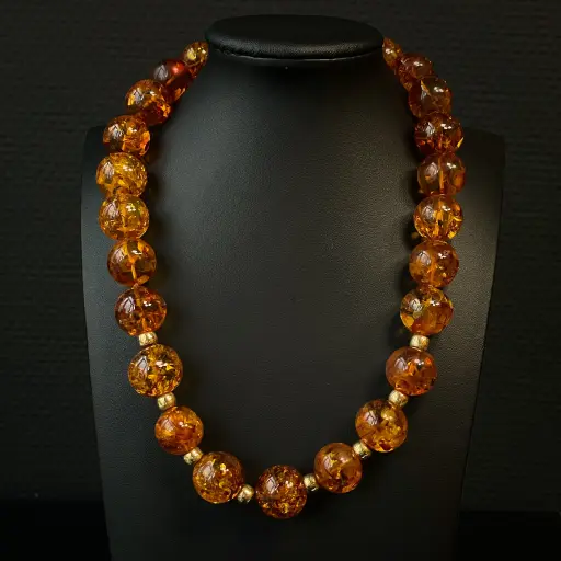 [PB11409] Collier ambre