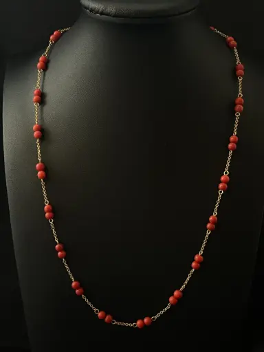 [PB9452] Collier de neige corail