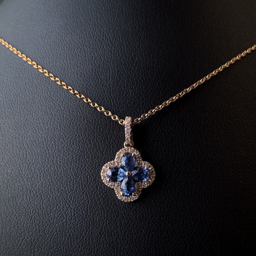 [3.6009.S0] Collier saphirs et diamants