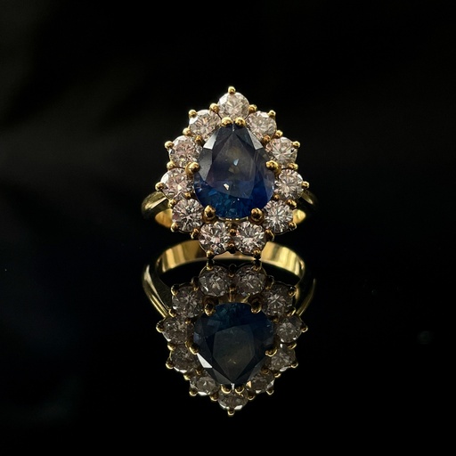 [PB8317] Bague saphir et diamants