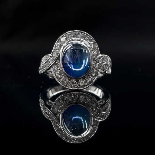 [PB8359A] Bague saphir et diamants